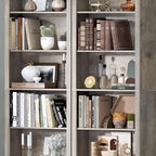 75" Tall Bookshelf, 6-Tier Floor Standing Bookcase with Adjustable Shelves, 24" Wide Open Storage Shelf, Modern Display Organizer for Home Office, Living Room, Bedroom, Study