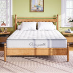 Twin XL Mattress 10 Inch-Hybrid Mattress in a Box-Individual Pocket Springs with Breathable Memory Foam College Dorm Room Essentials-Extra Long Twin Size Bed-Medium Firm Feel for Youth and Kids