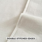 FUTEI Cream Chenille Throw Pillow Covers 20x20 Inch Set of 2,Soft Striped & Diamond Textured Cushion Cases,Modern Home Decor for Couch Living Room