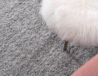 Unique Loom Solid Shag Collection Area Rug (2' 2" x 3' 1" Rectangle, Cloud Gray)
