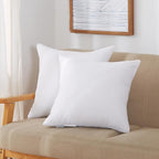 Acanva 16x16 Throw Pillow Inserts Set of 4, Premium Polyester Fiber Fill Square Sham Stuffer Cushion for Sofa, Bed, Couch and Chair, Machine Washable, 16x16 Inch(for 14x14 Cover), White 4 Count