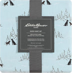 Eddie Bauer - King Sheets, Cotton Flannel Bedding Set, Brushed For Extra Softness, Cozy Home Decor (Dog Friends, King)
