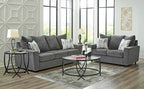 Signature Design by Ashley Stairatt Casual Loveseat with Flared Arms, Gray