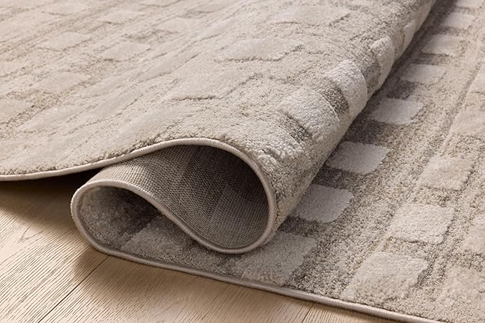 Loloi Amber Lewis Monty Collection MOT-06 Pebble/Beige 9'-2" x 13', .50" Pile Height, Area Rug