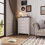 Tall Dresser for Bedroom 6 Drawers Dresser,6 Chest of Drawers Storage Cabinet for Living Room,Filing Cabinet for Home Office