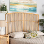 Maykoosh Bohemian Bliss Brown Rattan Modern Marvel Size Wall-Mount Headboard