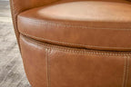Parker Living Barolo - Vintage Caramel All Italian Leather Swivel Club Chair