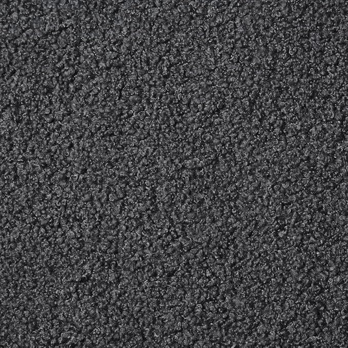 24KF Middle Century Upholstered Foldable California King Size Headboard,Comfortable Boucle Teddy Fabric Headboard King/CA King, 6033-K-Dark Gray
