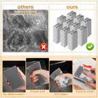 100 Pcs Individually Wrapped Sponges, Uncompressed Non Scratch Scrouing Sponges for Household Cleaning Dishes Kitchen Airbnb Apartment Car Bike Gray