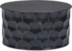 SIMPLIHOME Whitney Industrial 31 inch Wide Metal Storage Coffee Table in Antique Bronze, Fully Assembled for the Living Room and Bedroom