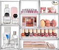 Vtopmart Stackable Storage Drawers Set of 8, Clear Plastic Organizer Bins for Bathroom Supplies,Ideal for Cabinet,Pantry,Laundry Room Organization