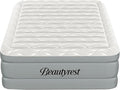 Beautyrest Luxaire, Queen Size Luxury Air Mattress, 20 Inch Height with Cool Vent Top, Smart Auto Shut-Off Pump, Puncture Resistant Ever Firm Fabric with Edge Support