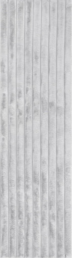 nuLOOM 2'6" x 8' Cozy Plush Area Rug, Machine Washable, Non-Slip, Soft Fluffy Shag Carpet for Living Room Bedroom Kids Room Nursery Home Decor, Kai Silver