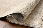 Loloi Amber Lewis Bexley Collection BEX-03 Natural/Slate 7'-10" x 10' Area Rug Neutral, Textured, Living, Bedroom, Dining, Carpet