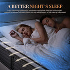 CH CHARME HOUSE Twin Mattress, 12 Inch Twin Size Hybrid Mattress in a Box, Medium Feel Foam and Individual Pocket Springs, Extra Edge Support, Pressure Relief, CertiPUR-US