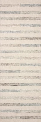 Loloi Chris Loves Julia Chris Collection CHR-05 Ivory/Slate 2'-6'' x 9'-9'', .50" Pile Height, Runner Rug