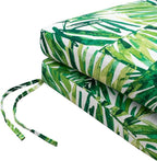 Tommy Bahama Chaise Cushion, 23" X 75" X 2.5", Coastal Palm Green Leaf