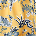 Lush Decor Dolores Light Filtering Valance Curtains Single, 52" W x 18" L Yellow - Valances for Windows - Vintage Valance Floral - Coquette Décor