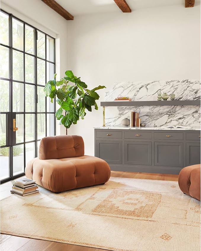 Livabliss x Becki Owens Solana Global Area Rug, 9'2" x 12', Peach, (9' x 12')