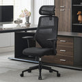 Okeysen Ergonomic Mesh Office Chair, High Back Swivel Computer Chair with 2D Adjustable Headrest, S-Shaped Lumbar Support, and Breathable Padded Seat for Home Office