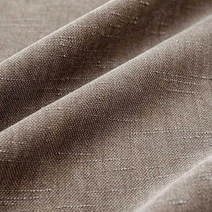 Foindtower Pack of 2 Soft Textured Chenille Throw Decorative Pillow Covers Square Accent Solid Cushion Cover Cozy Farmhouse Pillow Case with Zipper for Couch Sofa Bedroom Living Room 22x22 Inch, Taupe