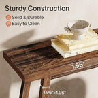 Tribesigns Farmhouse Console Entryway Table: 70.9 Inches All Wood Console Table for Entrance, 2 Tiers Narrow Long Behind Couch Sofa Table, Foyer Entry Table for Hallway, Living Room, Brown