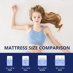 King Mattress 10 Inch Green Tea Memory Foam Mattress for Cool Sleep & Pressure Relief, Medium Feel Support,Fiberglass Free, Bed in a Box, Removable Washable Cover, CertiPUR-US Certified