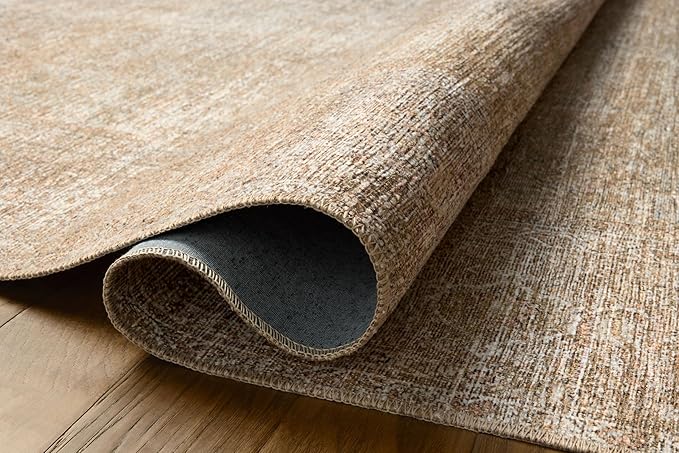 Loloi Amber Lewis Cambria Collection CBR-06 Multi/Natural 7'-6" x 9'-6" Area Rug Jute, Neutral, Vintage Style, Antique Tone, Living, Bedroom, Dining, Carpet