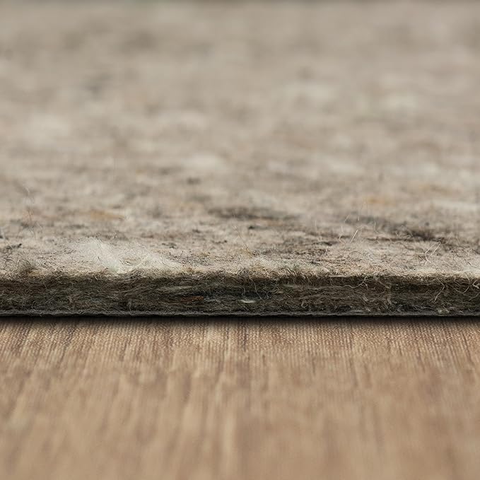 Mohawk Home 8' 2" x 11' 8" Non Slip Rug Pad Gripper 1/2 Thick Dual Surface Felt + Rubber Gripper - Safe for All Floors