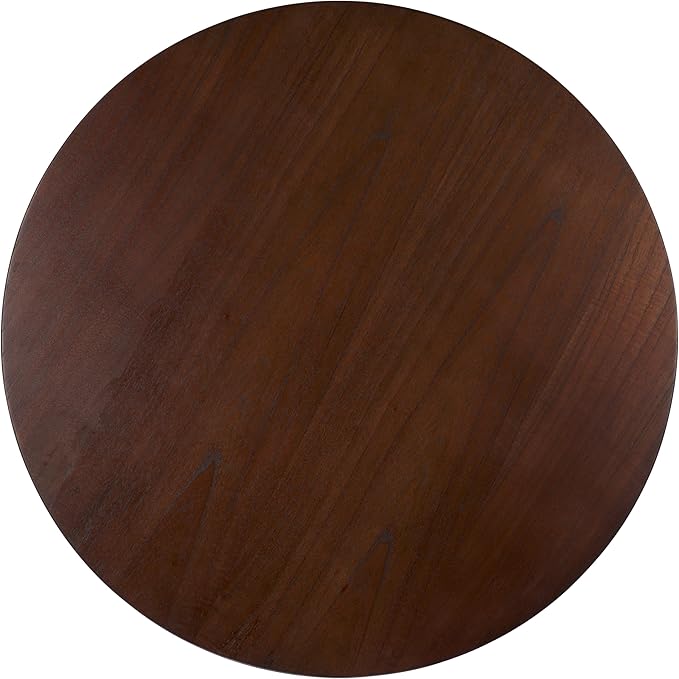 SAFAVIEH Couture Collection Barnard Walnut Round Solid Wood Coffee Table