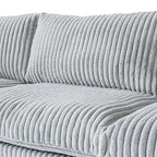 Modular Sectional Couches for Living Room, 157.48" Oversized Cloud Couch, 4 Deep Seat Comfy Modular Sofa for Home, Plush Sofa Cushion Covers Removable, Gray