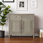 SIMPLIHOME Connaught 40-inch Wide Solid Wood Storage Cabinet in Distressed Grey for Entryway, Living Room, Organizer for Hats, Gloves, Shoes, Keys, Slim Design, Traditional Style