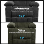 Power Lift Recliner Chair for Living Room Elderly with Massage Recliners Footrest Cup Holder Oversized Electric Heated Reclining Single Sofa Chairs Storage (Grey)