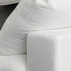 WJShome 78.72" Cloud Modular Sectional Sofa with Thick Cushion, Down Filled Wide LoveSofa Minimalist Sofa Couch,Deep Seat Couches for Living Room Sofa Sets(White, LoveSeat)