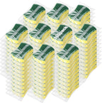 100 Pcs Individually Wrapped Sponges,Uncompressed Non Scratch Scrouing Sponges for Household Cleaning Dishes Kitchen Airbnb Apartment Car Bike