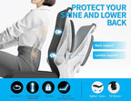 Ergonomic Office Chair - Computer Desk Chairs Comfy, Mesh High-Back Gaming Chair with Adjustable Lumbar Support, Executive Task Chair for Adults, Comfortable for Long Hours (White Black)