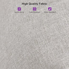 PURPLE LEAF 4 Pieces Patio Conversation Set Outdoor Wicker Furniture with Aluminum Table and Rattan Chairs Sofa Cushions Included for Porch Backyard Garden Balcony Gray