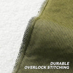 FUTEI Olive Green Throw Pillow Covers 26x26 Inch Set of 2,Furry Faux Fur Teddy Boucle Textured Cushion Covers,Soft Fluffy Decorative Euro Pillow Shams,Home Decor for Couch Bed Living Room Office Car