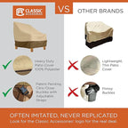 Classic Accessories Veranda Water-Resistant 50 Inch Patio Bench Cover, Patio Furniture Covers