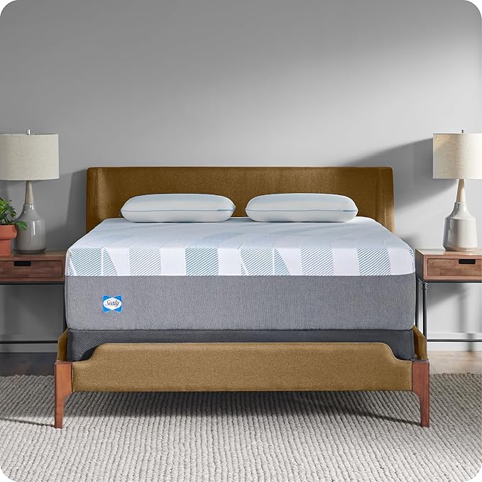 Sealy Dreamlife 14” Foam Mattress-in-a-Box, King, SealyComfort Gel Memory Foam, SealySupport Transition Foam, Machine Washable Cover