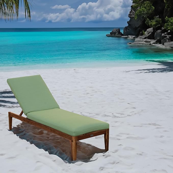 Tommy Bahama Chaise Cushion, 26" X 77" X 2.5", Bamboo Bay Pear