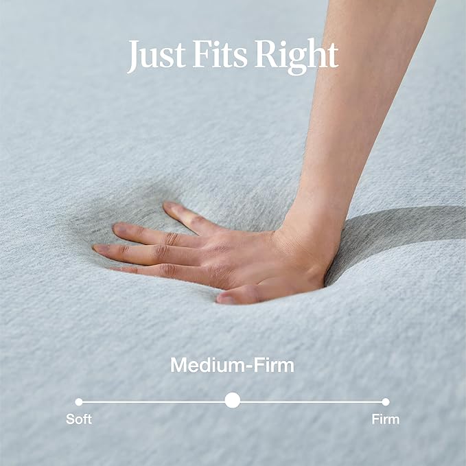 LIFEMENT Basic King Cooling Gel Infused Memory Foam Mattress in a Box | Medium Firm Bed, Fiberglass Free, Certified Pressure Relief Foam, Cooling Comfort Sleep, 6 Inch