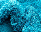 Unique Loom Solid Shag Collection Area Rug (4' 1" x 6' 1" Rectangle, Turquoise)