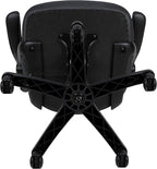 Flash Furniture Porter High-Back Swivel Office Chair with Adjustable Lumbar Support and Seat Height, Ergonomic Mesh Desk Chair with Flip-Up Armrests, Black