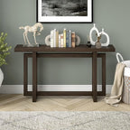 Henn&Hart 55'' Wooden Rectangular Console Table Entryway Table, Sofa Table for Entryway, Living Room, Couch, Hallway, or Office, Alder Brown