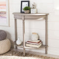 SAFAVIEH Home Collection Tinsley Greige Half Moon Console Table