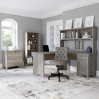 Bush Furniture Salinas 2 Drawer Lateral File Cabinet in Driftwood Gray, Home Office Storage Solution, Organizer with Drawers for Workspace, Filing Unit