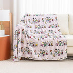 Berkshire Blanket Peanuts® VelvetLoft® Cute Character Snoopy Plush Throw Blanket,Peanuts Laughing Robe Lilac,Throw 55 in x 70 in (Official Peanuts® Product)