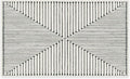 RUGGABLE x Jonathan Adler Machine Washable Modern Area Rug – Inkdrop Black & Ivory 3x5, Stain-Resistant, Non-Slip – Small Rugs for Living Room, Bedroom, Hallway, Entryway & Office–with Standard Pad