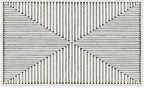 RUGGABLE x Jonathan Adler Machine Washable Modern Area Rug – Inkdrop Black & Ivory 3x5, Stain-Resistant, Non-Slip – Small Rugs for Living Room, Bedroom, Hallway, Entryway & Office–with Standard Pad